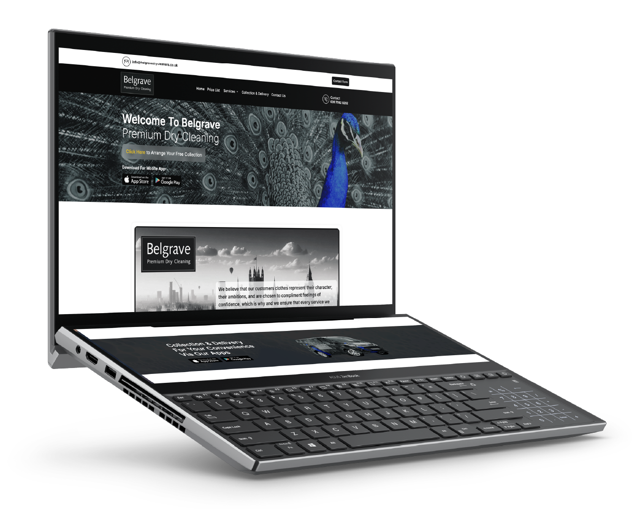 CRM, CMS and App to take orders and stremline processes.