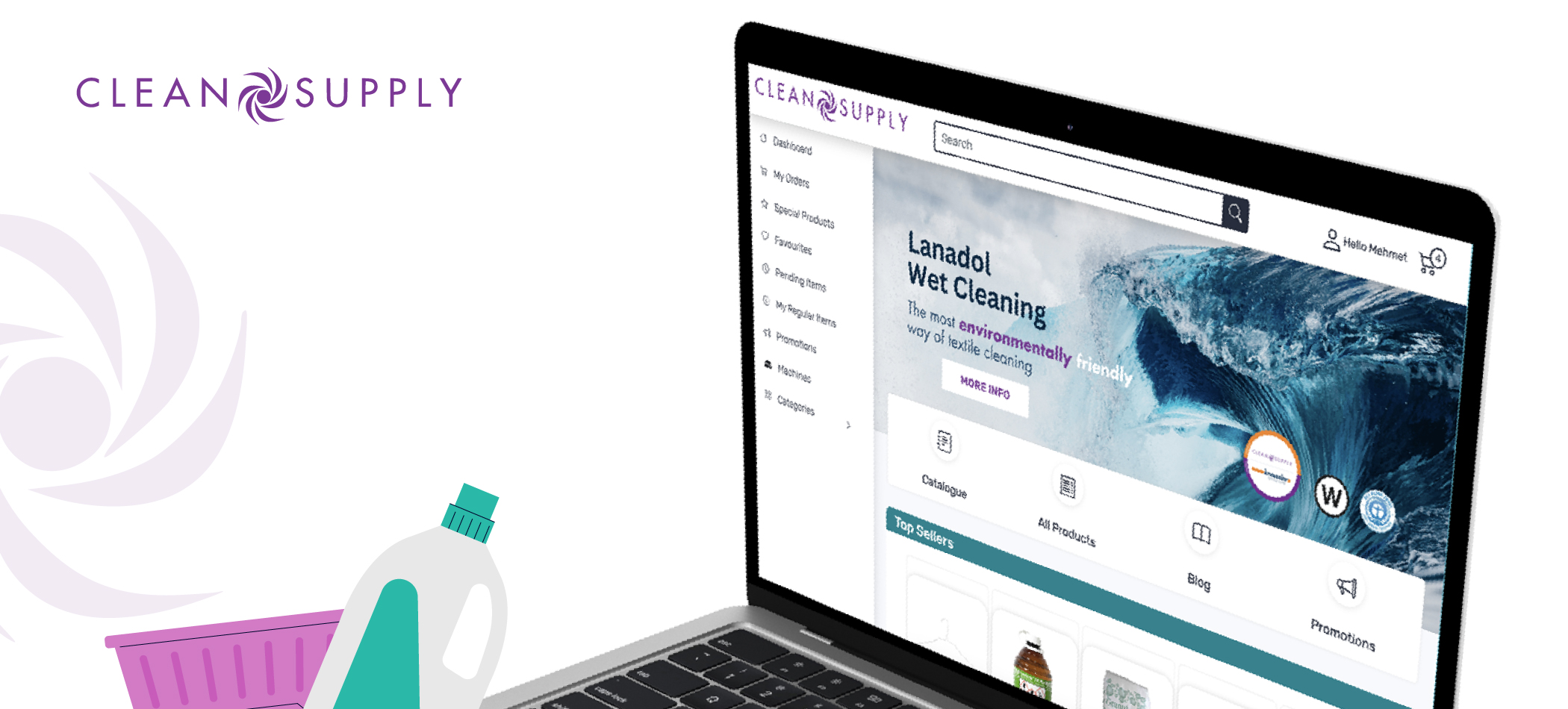 E-Commerce for very specific business. App. CRM and CMS